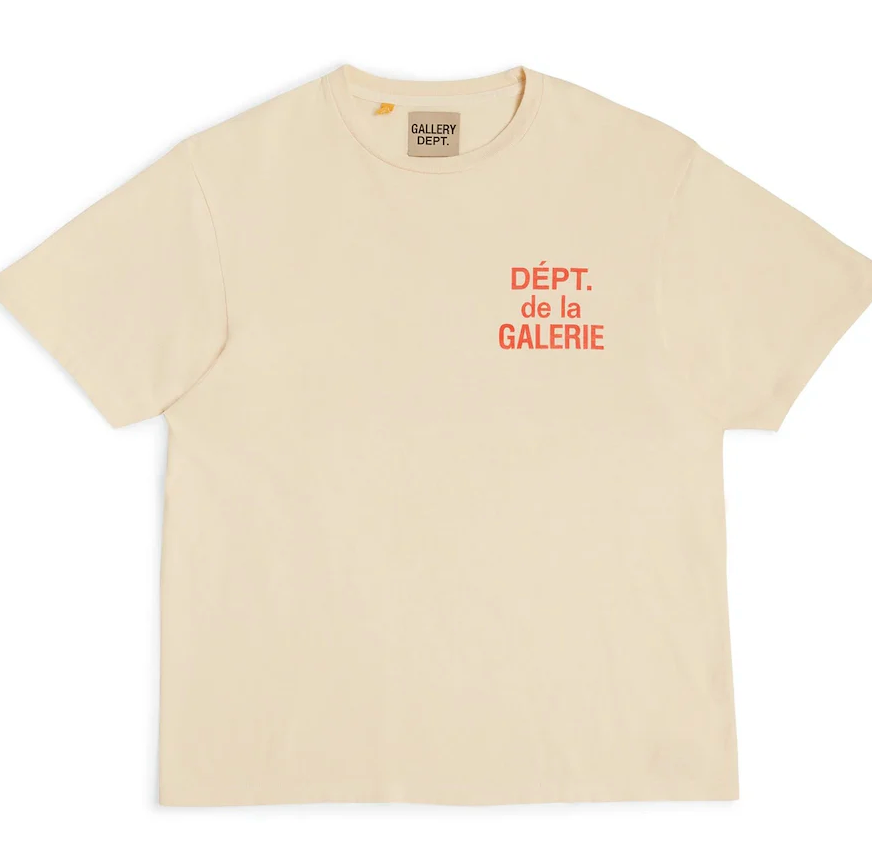 Gallery Dept. T-Shirt French Logo Cream