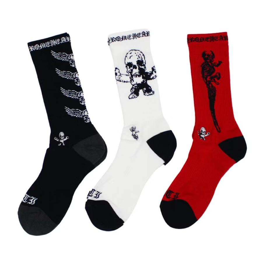 Chrome Hearts Foti Socks 3 Pack