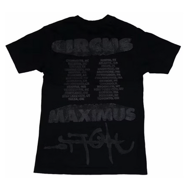 Travis Scott Utopia Circus Maximus 2023 Tour II Tee Black