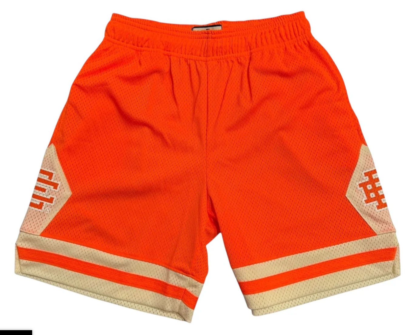 Eric Emanuel Side Diamond Orange Mesh Shorts