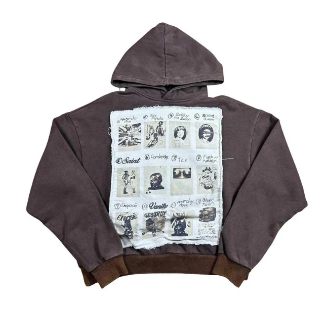 Saint Vanity Van Life Hoodie Brown