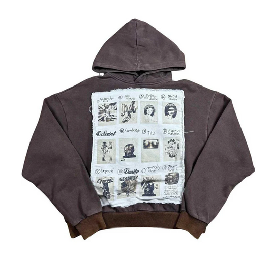 Saint Vanity Van Life Hoodie Brown
