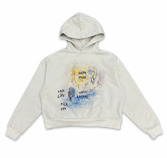 Saint Vanity Van Life Hoodie Cream