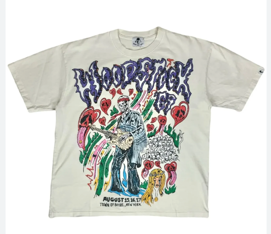 Warren Lotas Woodstock T-Shirt Cream