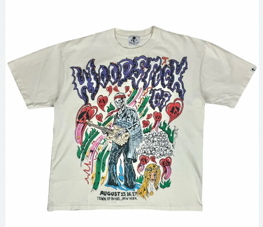Warren Lotas Woodstock T-Shirt Cream