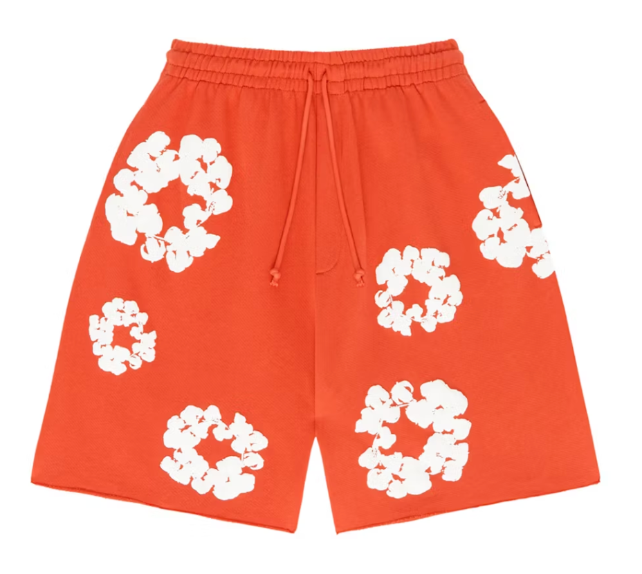 Denim Tears The Cotton Wreath Shorts Orange