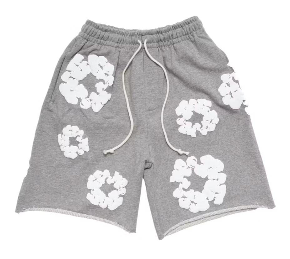 Denim Tears The Cotton Wreath Shorts Grey