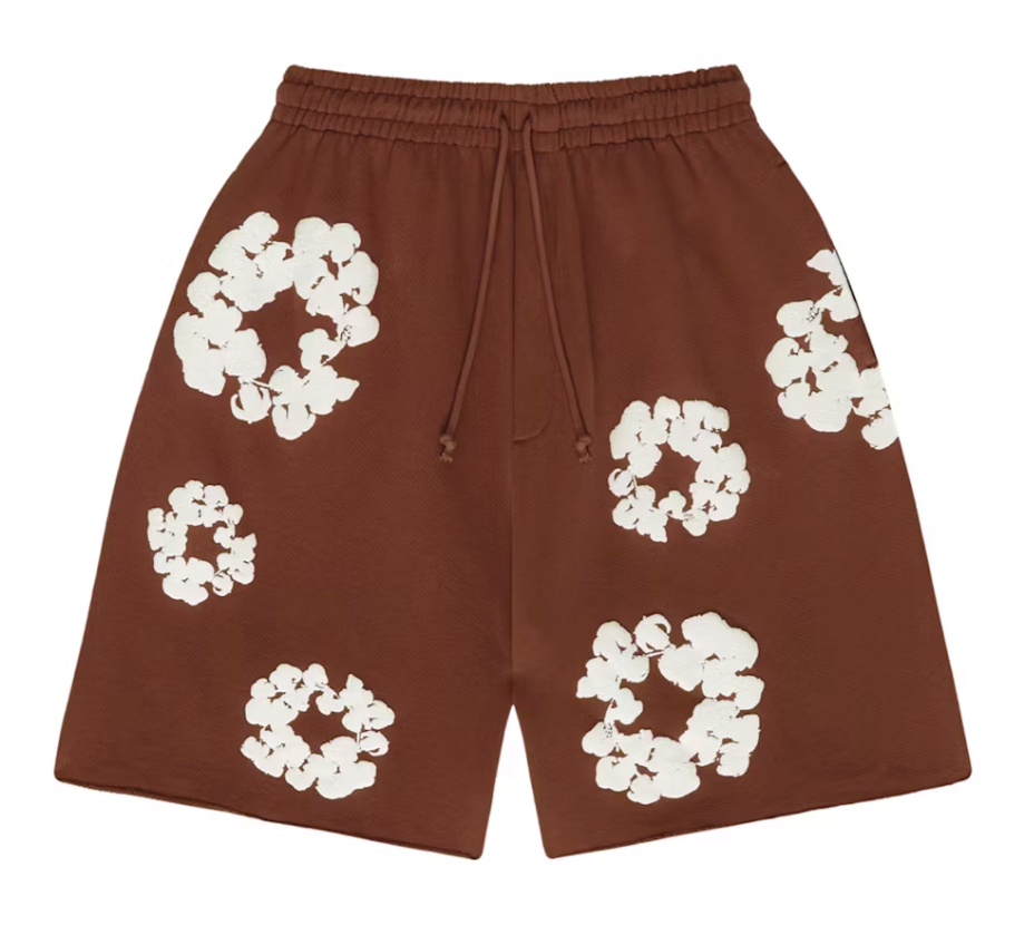 Denim Tears The Cotton Wreath Shorts Brown