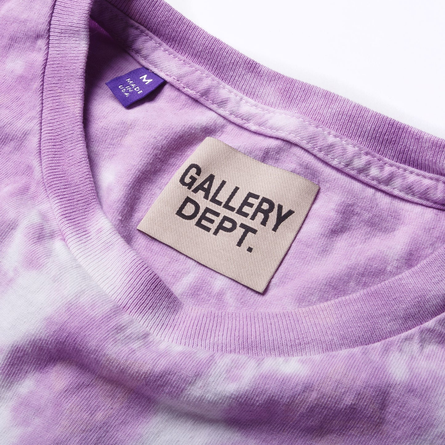 Gallery Dept. T-Shirt French Logo Tie Dye Lavender