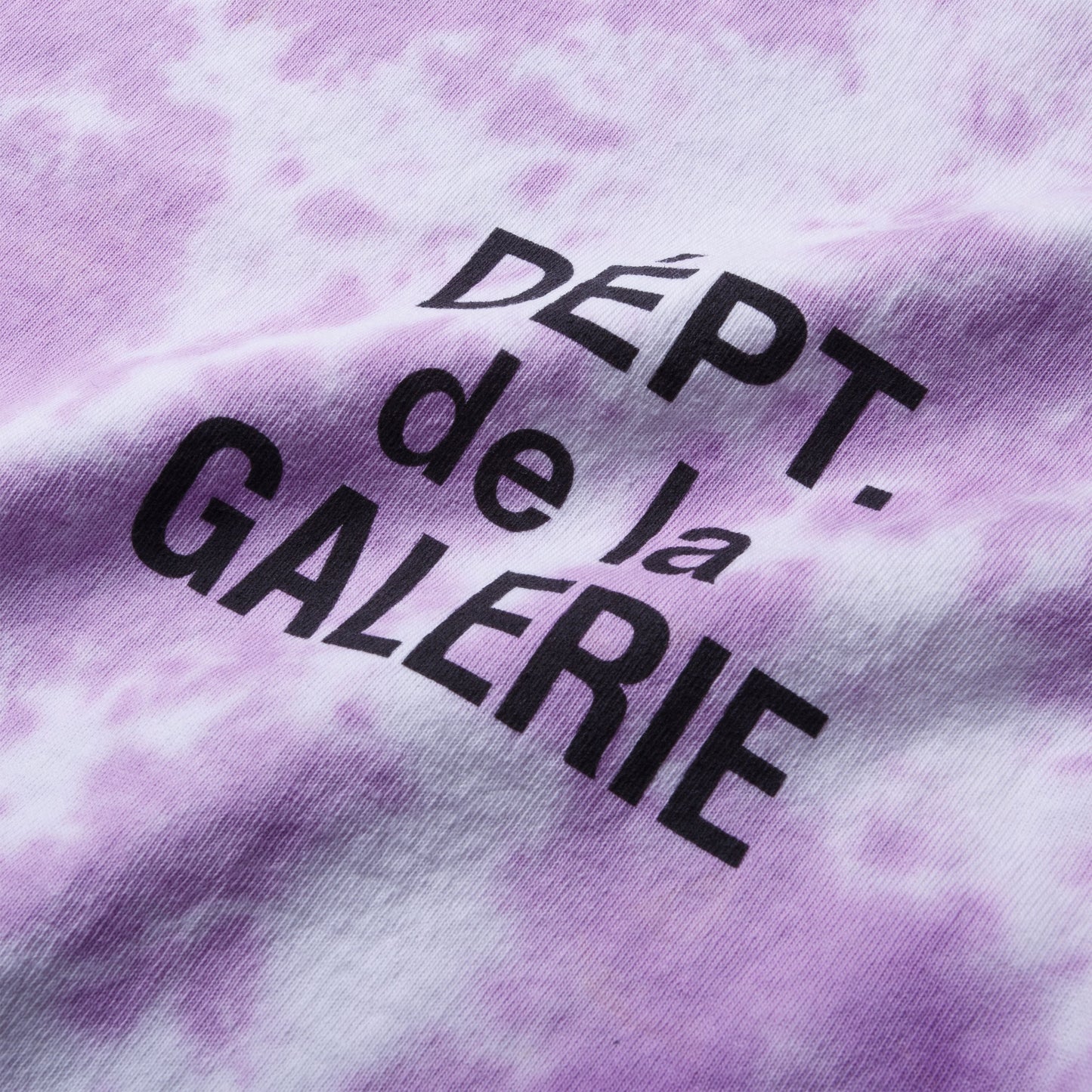 Gallery Dept. T-Shirt French Logo Tie Dye Lavender