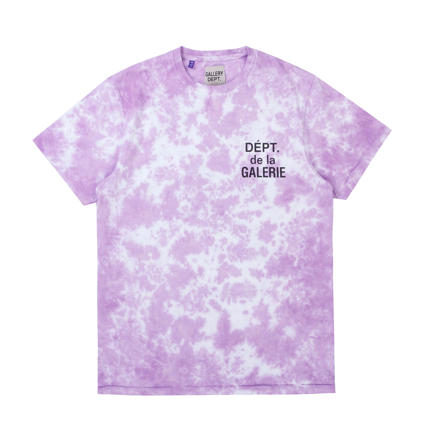 Gallery Dept. T-Shirt French Logo Tie Dye Lavender